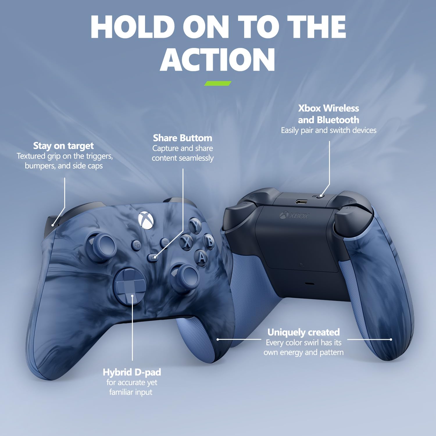Microsoft Wireless Controller for Xbox Series X/S- Stormcloud Vapor Special Edition